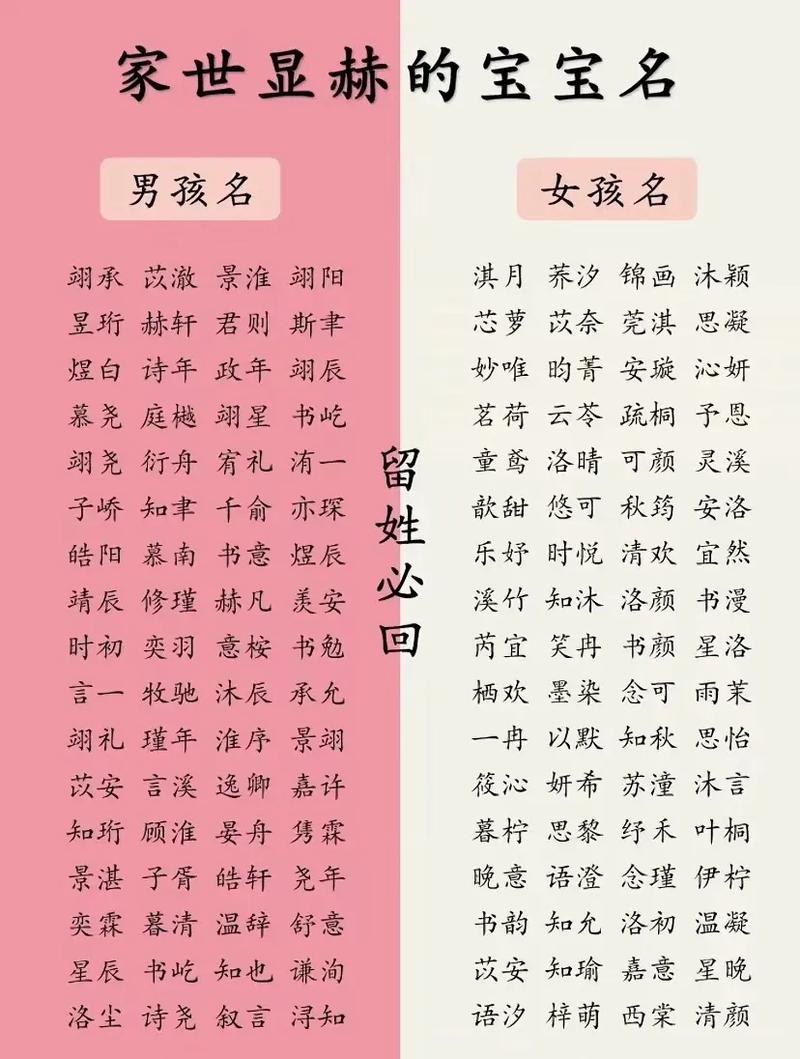 宝宝起名字