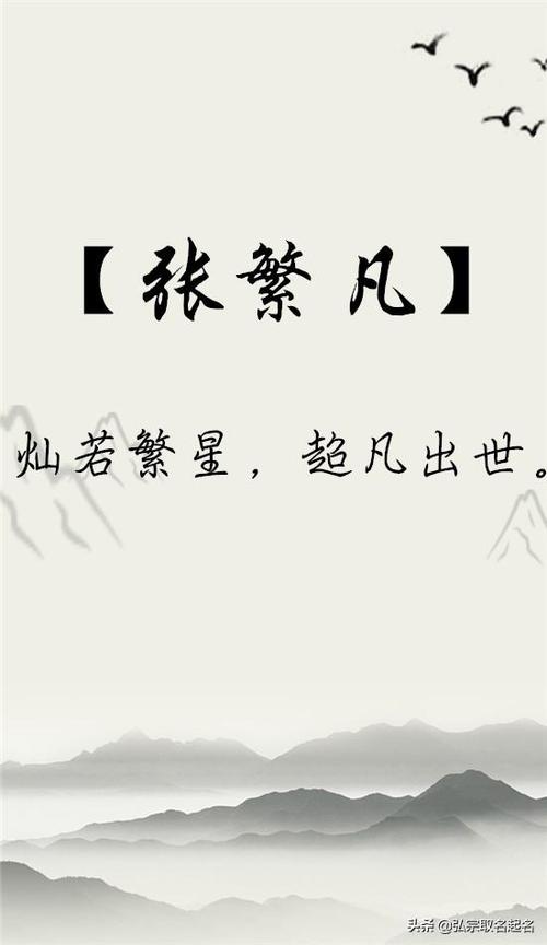 男孩名姓张取什么名