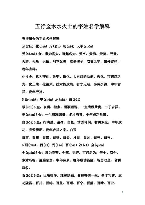 五行起名原理