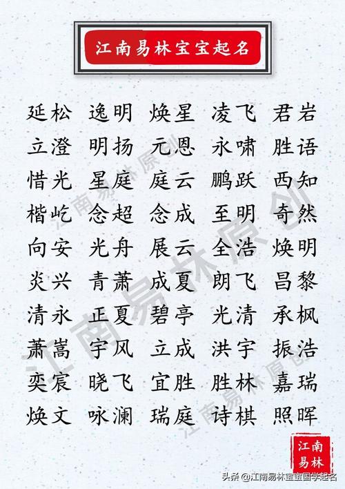 岩字起名男孩最佳名字大全