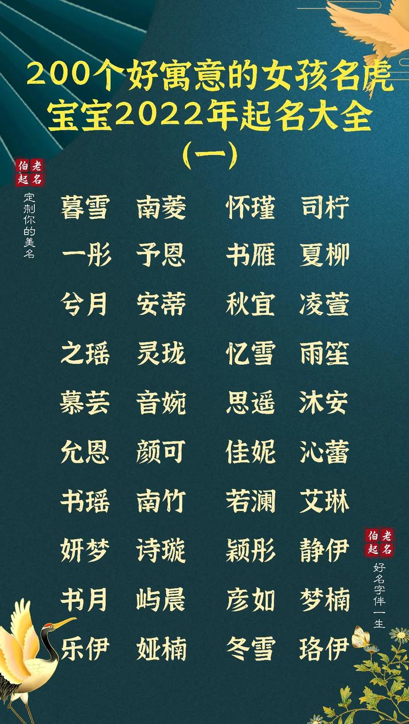女孩名字文化点的